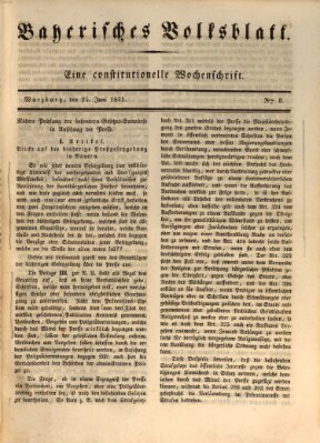 Bayerisches Volksblatt Samstag 25. Juni 1831