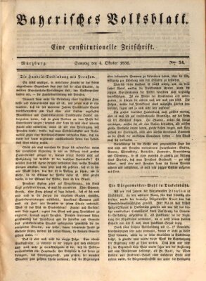 Bayerisches Volksblatt Dienstag 4. Oktober 1831