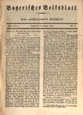 Bayerisches Volksblatt Dienstag 10. Januar 1832