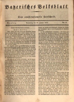 Bayerisches Volksblatt Donnerstag 19. Januar 1832