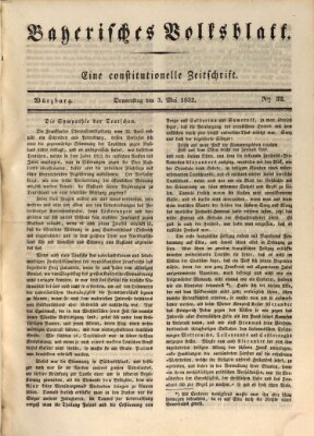 Bayerisches Volksblatt Donnerstag 3. Mai 1832