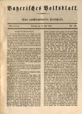 Bayerisches Volksblatt Dienstag 22. Mai 1832