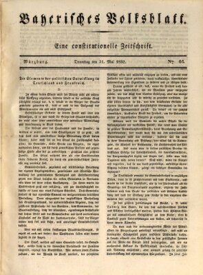 Bayerisches Volksblatt Donnerstag 31. Mai 1832