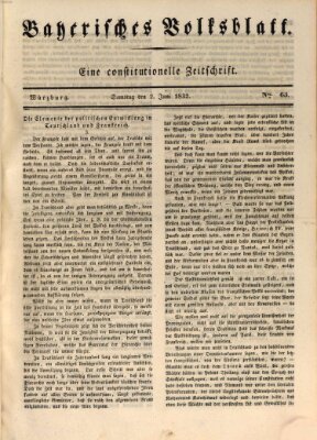 Bayerisches Volksblatt Samstag 2. Juni 1832