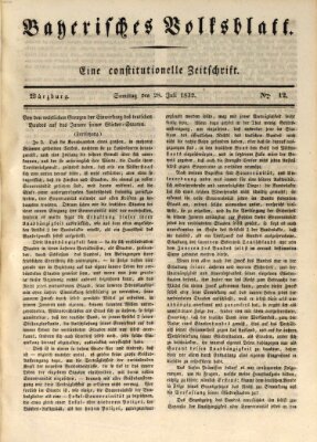 Bayerisches Volksblatt Samstag 28. Juli 1832