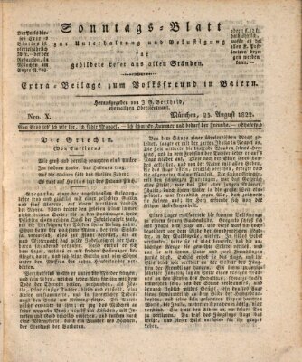 Volksfreund in Baiern (Laterna magica) Sonntag 25. August 1822