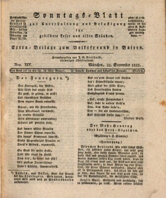 Volksfreund in Baiern (Laterna magica) Sonntag 22. September 1822