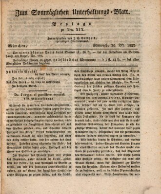 Volksfreund in Baiern (Laterna magica) Mittwoch 30. Oktober 1822