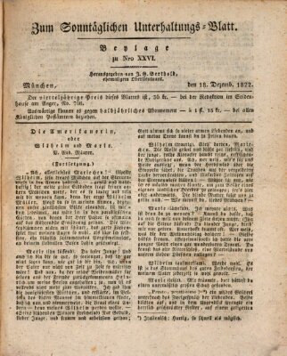 Volksfreund in Baiern (Laterna magica) Mittwoch 18. Dezember 1822