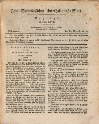 Volksfreund in Baiern (Laterna magica) Dienstag 24. Dezember 1822