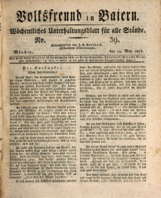 Volksfreund in Baiern (Laterna magica) Montag 19. Mai 1823