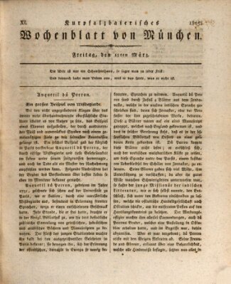 Kurpfalzbaierisches Wochenblatt von München (Kurpfalzbaierisches Wochenblatt) Freitag 15. März 1805