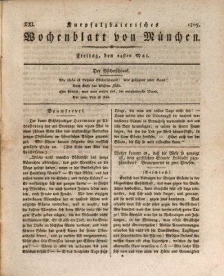 Kurpfalzbaierisches Wochenblatt von München (Kurpfalzbaierisches Wochenblatt) Freitag 24. Mai 1805