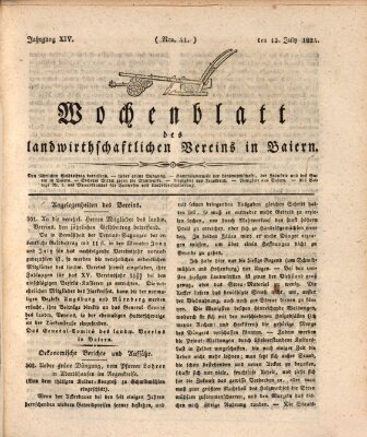 Wochenblatt des Landwirtschaftlichen Vereins in Bayern Dienstag 13. Juli 1824