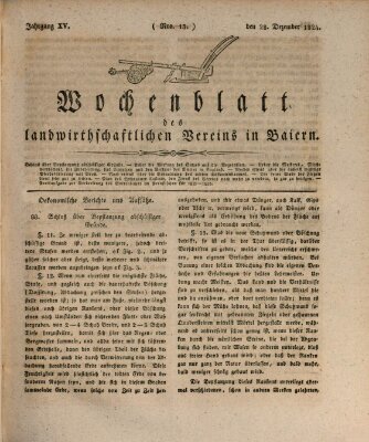 Wochenblatt des Landwirtschaftlichen Vereins in Bayern Dienstag 28. Dezember 1824