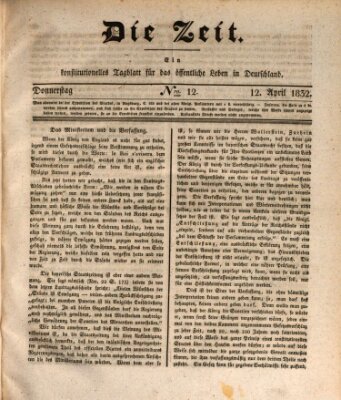 Die Zeit Donnerstag 12. April 1832