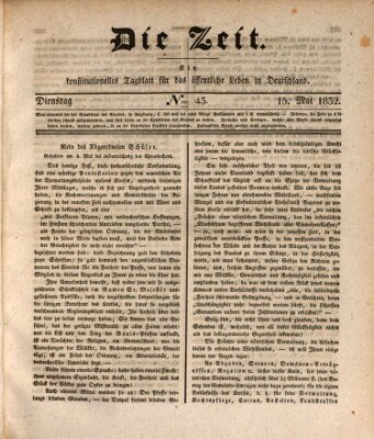 Die Zeit Dienstag 15. Mai 1832