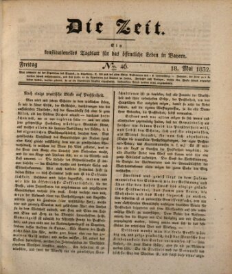 Die Zeit Freitag 18. Mai 1832