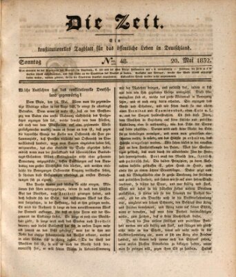 Die Zeit Sonntag 20. Mai 1832