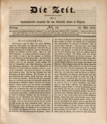 Die Zeit Freitag 25. Mai 1832