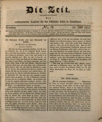 Die Zeit Samstag 23. Juni 1832