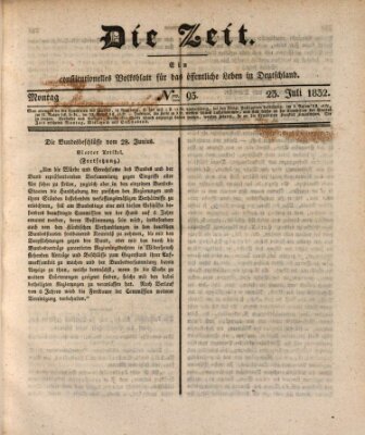 Die Zeit Montag 23. Juli 1832