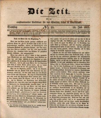 Die Zeit Samstag 28. Juli 1832