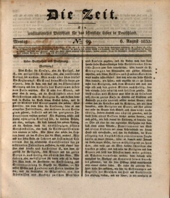 Die Zeit Montag 6. August 1832