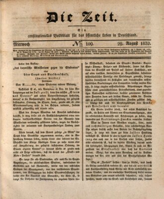 Die Zeit Mittwoch 29. August 1832