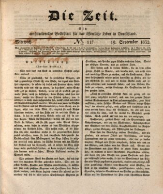 Die Zeit Mittwoch 19. September 1832