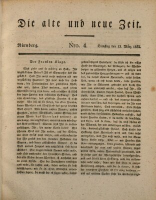 Die alte und neue Zeit Dienstag 13. März 1832