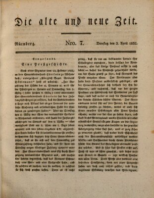 Die alte und neue Zeit Dienstag 3. April 1832