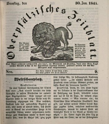 Oberpfälzisches Zeitblatt (Amberger Tagblatt) Samstag 30. Januar 1841