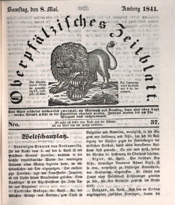 Oberpfälzisches Zeitblatt (Amberger Tagblatt) Samstag 8. Mai 1841