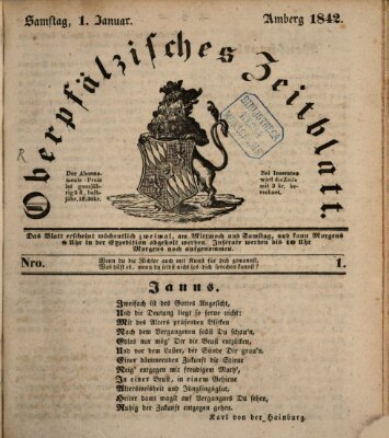 Oberpfälzisches Zeitblatt (Amberger Tagblatt) Saturday 1. January 1842