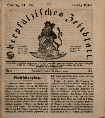 Oberpfälzisches Zeitblatt (Amberger Tagblatt) Samstag 21. Mai 1842