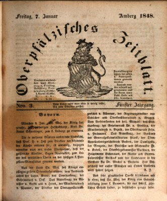 Oberpfälzisches Zeitblatt (Amberger Tagblatt) Freitag 7. Januar 1848