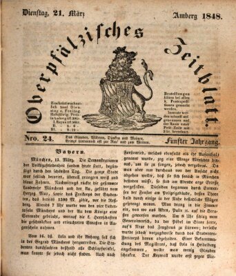 Oberpfälzisches Zeitblatt (Amberger Tagblatt) Dienstag 21. März 1848