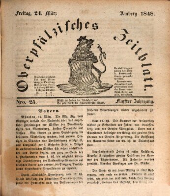 Oberpfälzisches Zeitblatt (Amberger Tagblatt) Freitag 24. März 1848