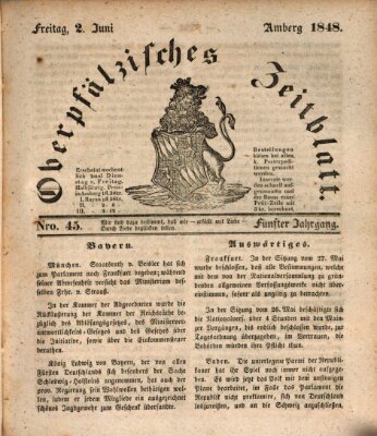 Oberpfälzisches Zeitblatt (Amberger Tagblatt) Freitag 2. Juni 1848