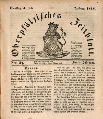 Oberpfälzisches Zeitblatt (Amberger Tagblatt) Dienstag 4. Juli 1848