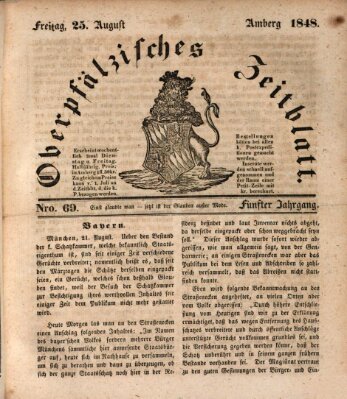 Oberpfälzisches Zeitblatt (Amberger Tagblatt) Freitag 25. August 1848