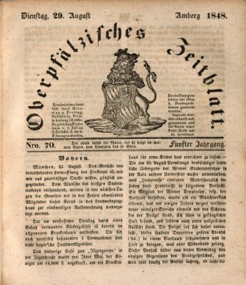 Oberpfälzisches Zeitblatt (Amberger Tagblatt) Dienstag 29. August 1848