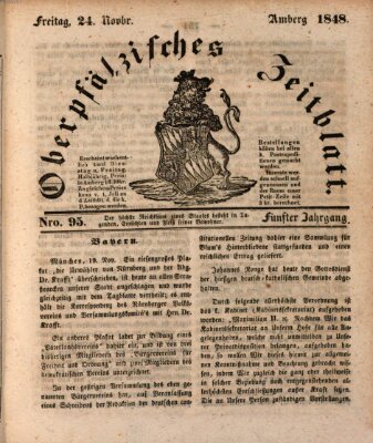 Oberpfälzisches Zeitblatt (Amberger Tagblatt) Freitag 24. November 1848