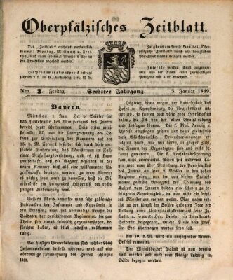 Oberpfälzisches Zeitblatt (Amberger Tagblatt) Freitag 5. Januar 1849