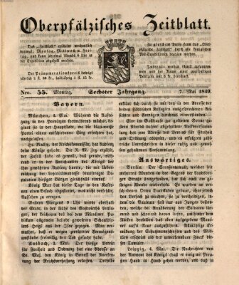 Oberpfälzisches Zeitblatt (Amberger Tagblatt) Montag 7. Mai 1849