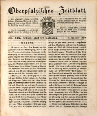 Oberpfälzisches Zeitblatt (Amberger Tagblatt) Mittwoch 5. Dezember 1849