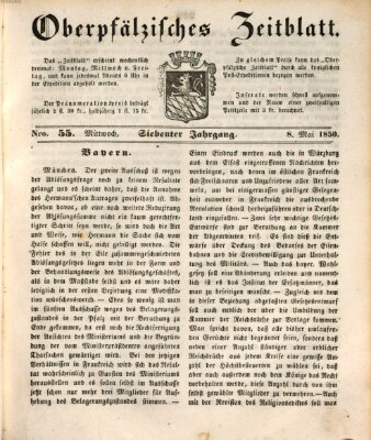 Oberpfälzisches Zeitblatt (Amberger Tagblatt) Mittwoch 8. Mai 1850