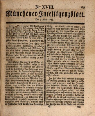 Münchner Intelligenzblatt (Münchner Intelligenzblatt) Samstag 3. Mai 1783