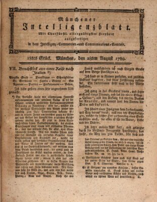 Münchner Intelligenzblatt (Münchner Intelligenzblatt) Freitag 28. August 1789